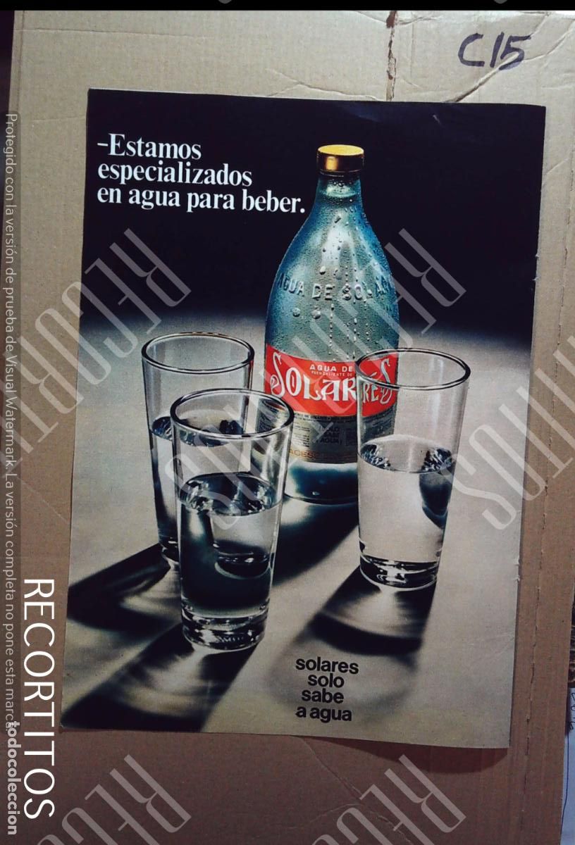 Cine: agua de solares anuncio publicidad