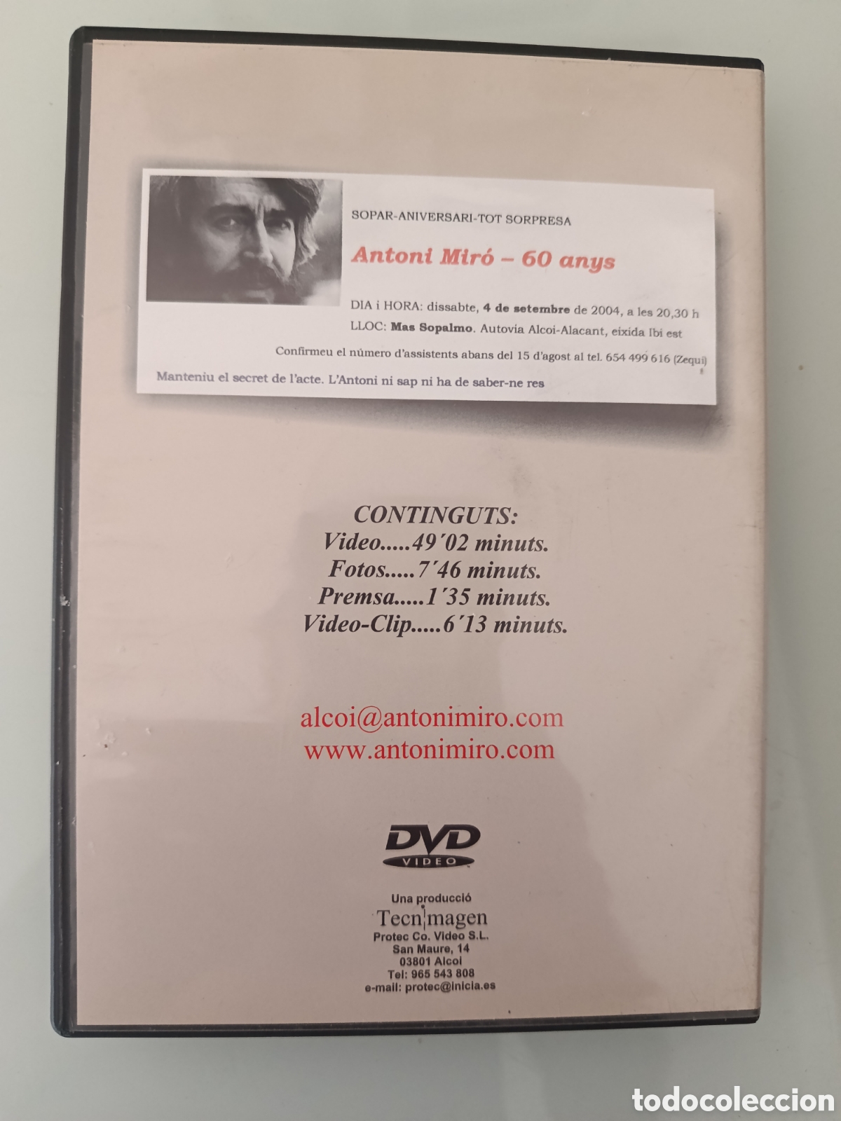 Cine: ANTONI MIRO DVD 60 ANYS - Foto 2