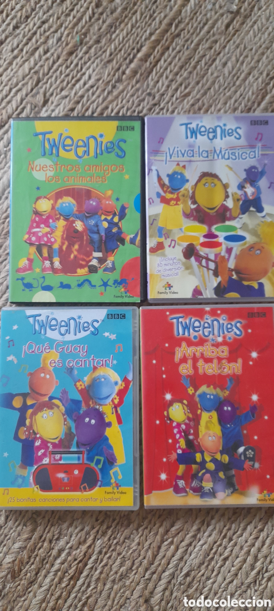 Cine: Tweenies. 4 videos DVDs