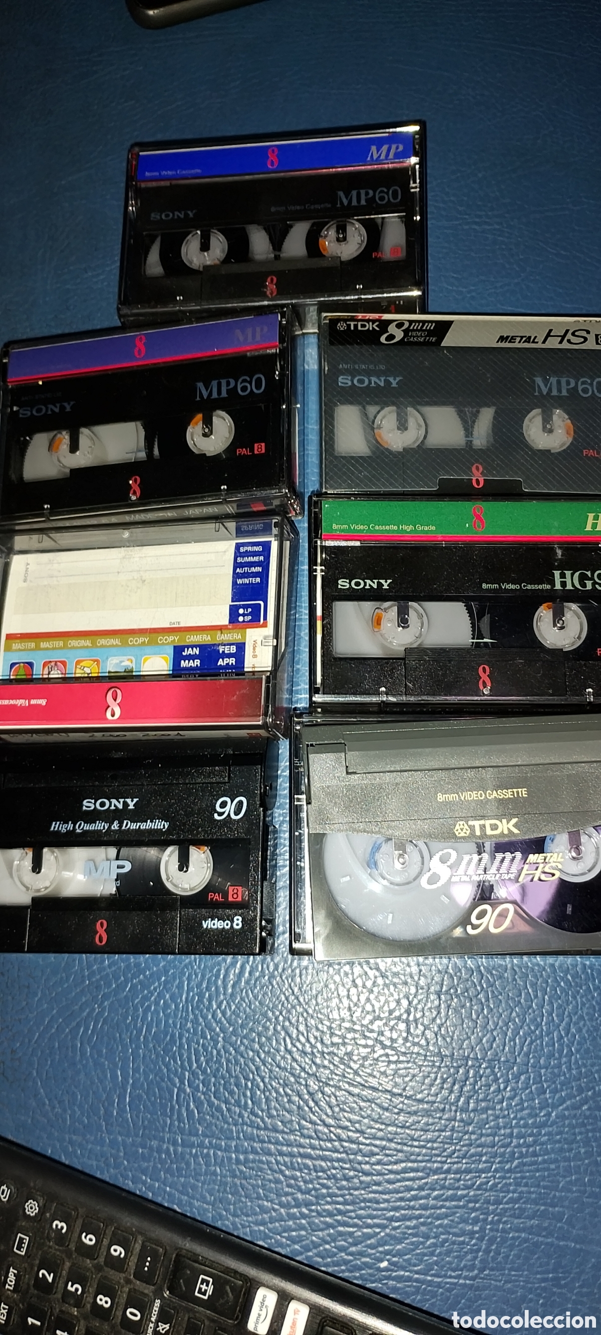 Cine: 6 Cintas de 8mm de video