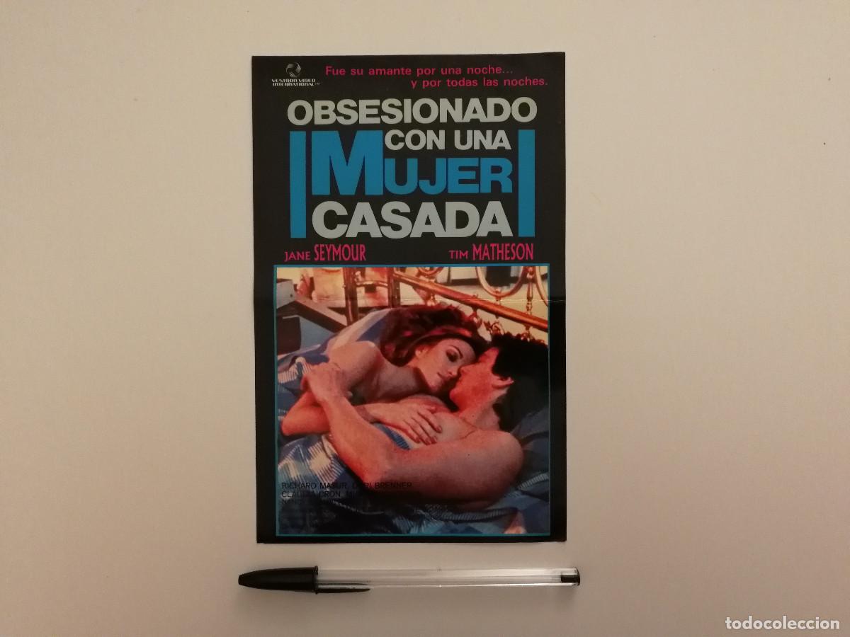 Cine: MINI-POSTER ORIGINAL -13*18- OBSESIONADO CON UNA MUJER CASADA - JANE SEYMOUR