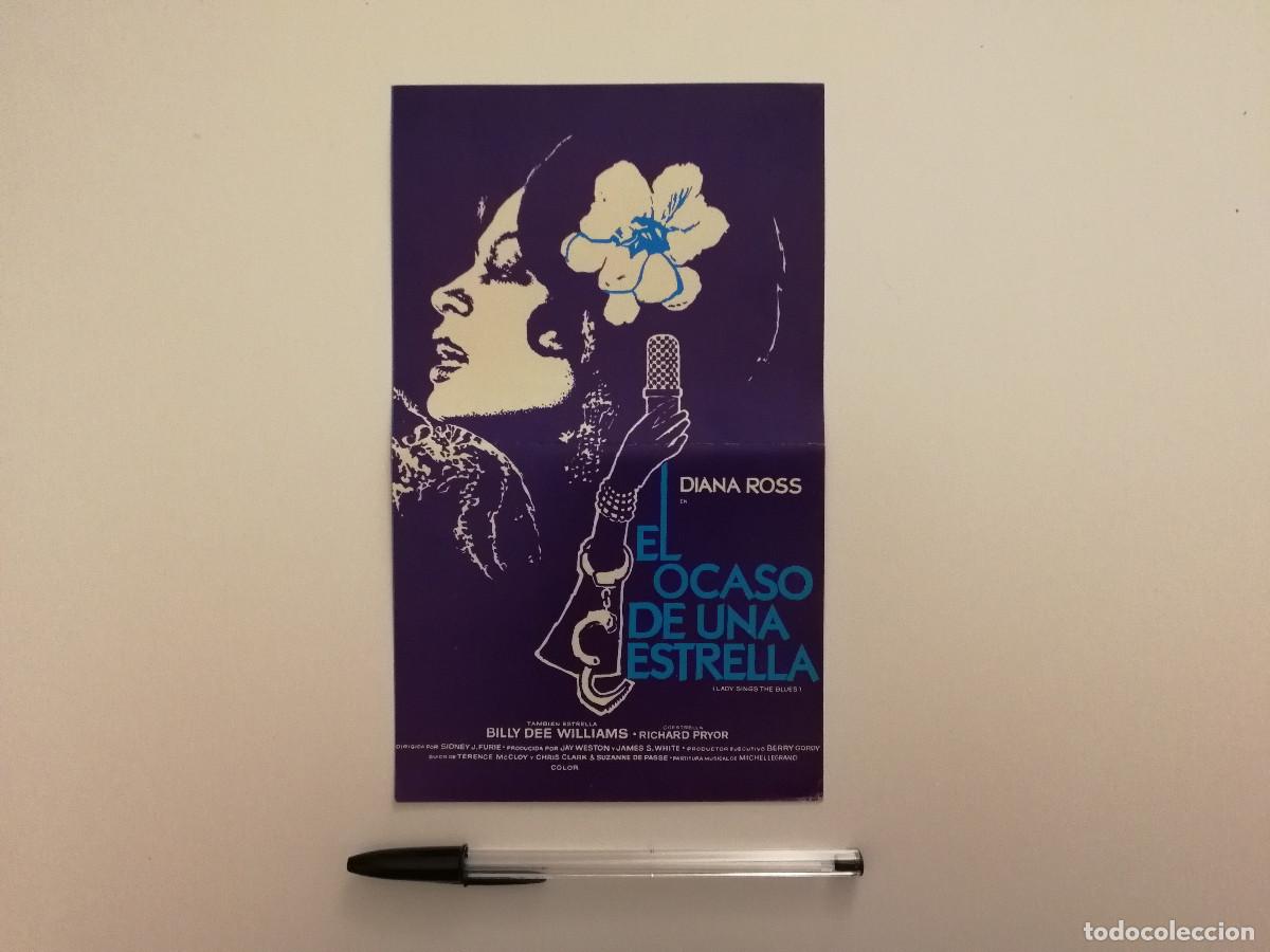 Cine: MINI-POSTER ORIGINAL -13*18- EL OCASO DE UNA ESTRELLA - DIANA ROSS