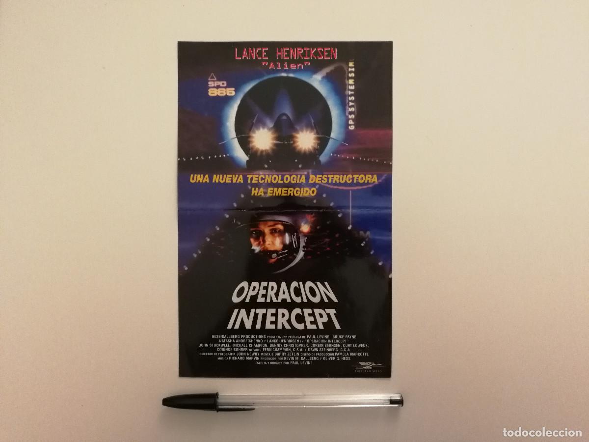 Cine: MINI-POSTER ORIGINAL -13*18- OPERACION INTERCEPT - CIENCIA FICCION - LANCE HENRIKSEN