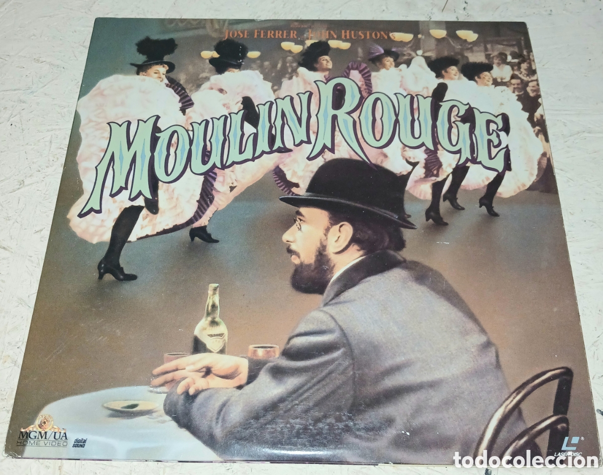 Cine: LaserDisc Moulin Rouge (1952) &ndash; John Huston / Jos&eacute; Ferrer &ndash; MGM/UA Home Video (ML101734) &ndash; 2 Discos