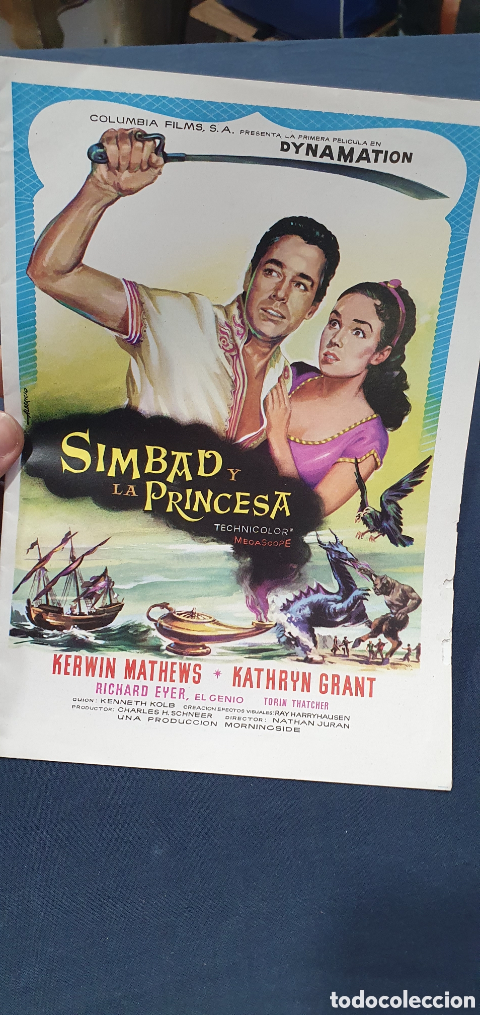 Cin&eacute;ma: Librillo programa guia cine Simbad y la princesa. (L137)