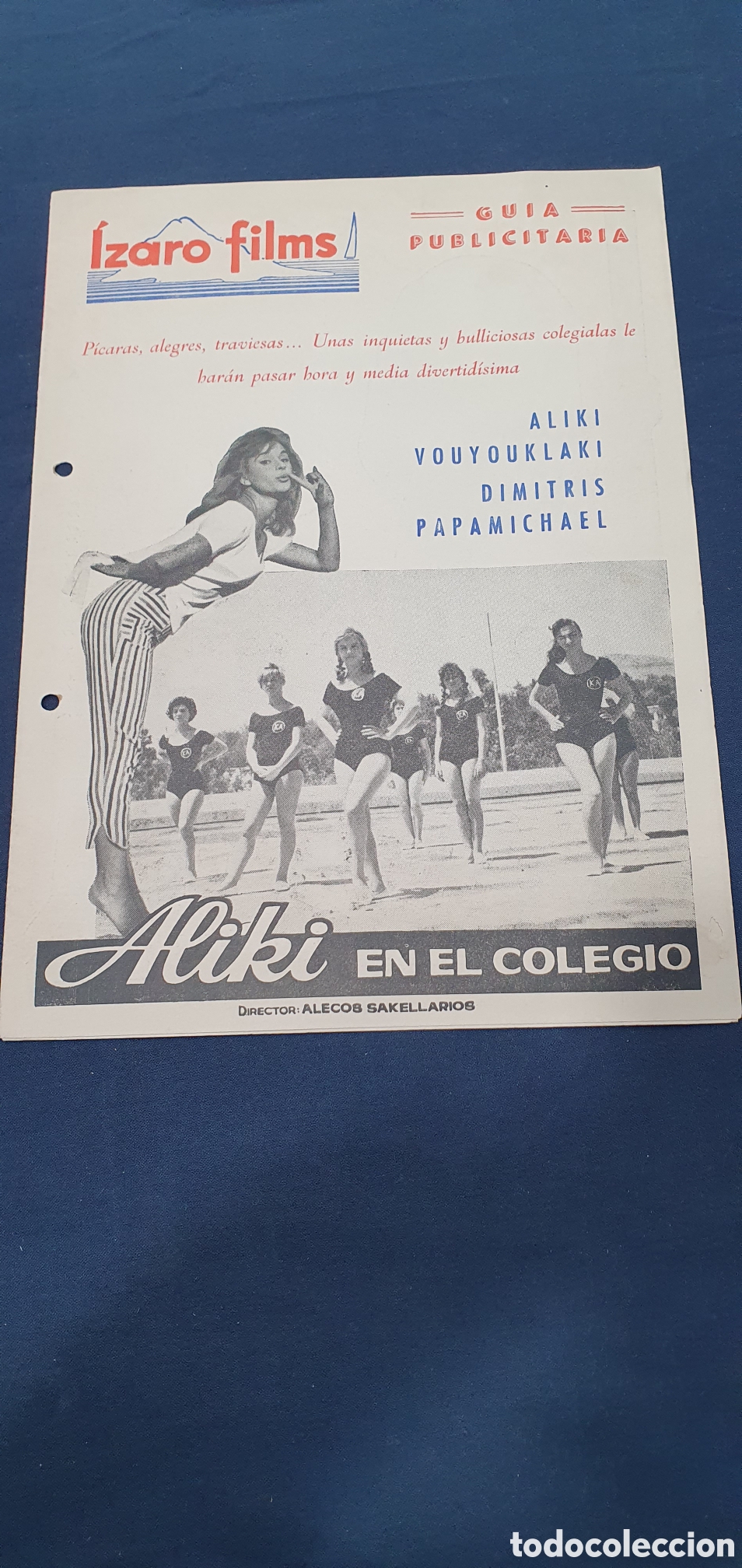 Cine: Librillo programa guia cine Aliki en el colegio. (L137)