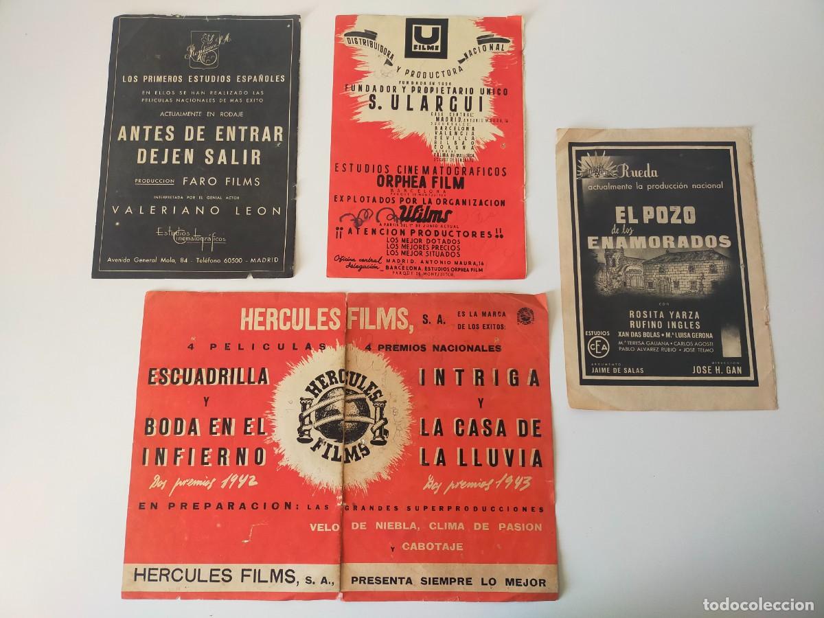Cine: Publicidad de Pel&iacute;culas, Distribuidoras, Estudios....Hercules Films, Roptence, CEA, Orphea...A&ntilde;os 40
