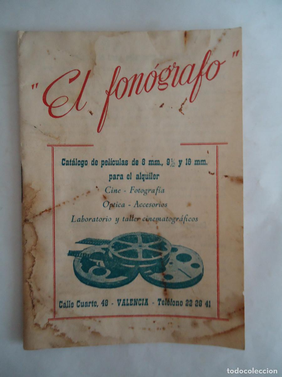 Cine: CATALOGO EL FONOGRAFO , PELICULAS DE 8, 9,5 Y 16 MM PARA EL ALQUILER. ANTIGUO. PP -13