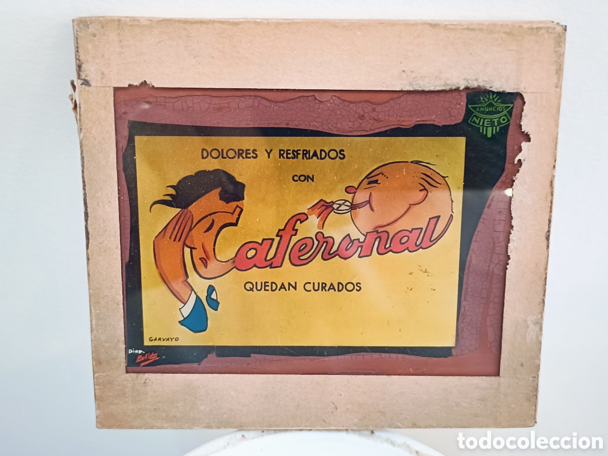 Cine: PUBLICIDAD NEGATIVO CLICHE CRISTAL ORIGINAL . CAFERONAL. ANUNCIOS NIETO