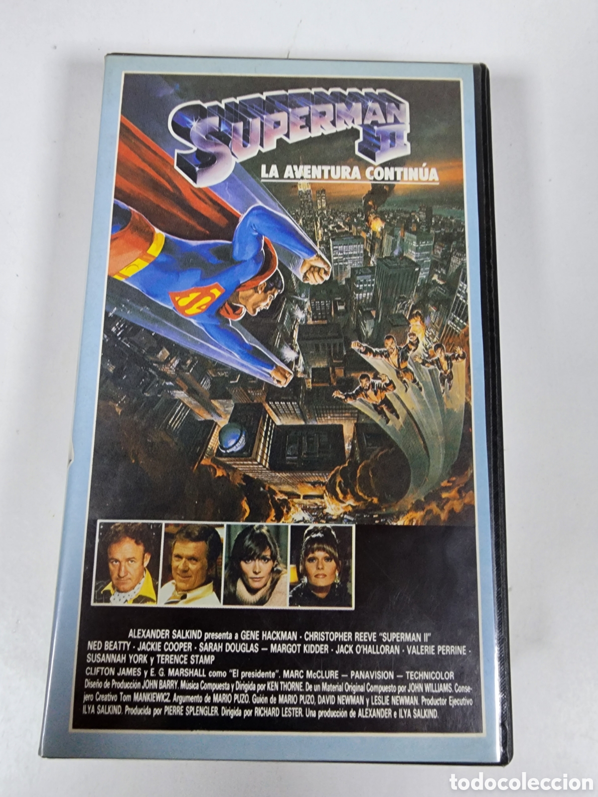 Cine: SUPERMAN II 2 LA AVENTURA CONTIN&Uacute;A - Christopher Reeve, Gene Hackman - Edici&oacute;n ARCAICA - VHS