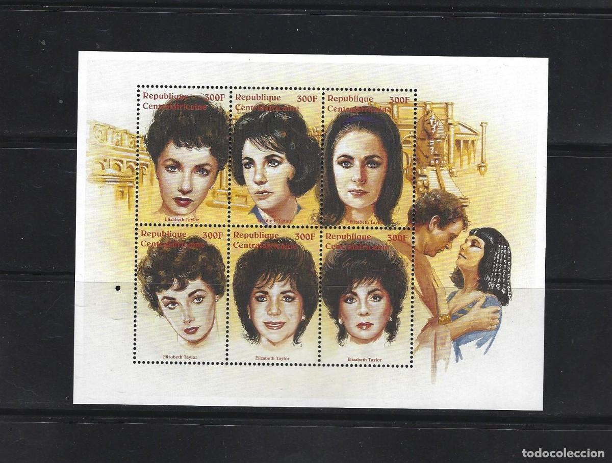 Cine: SELLOS TEMA CINE CENTROAFRICA 1997 ELISABETH TAYLOR CLEOPATRA HB 6v.