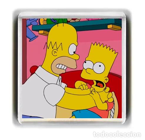 Cinema: IMAN ACRILICO NEVERA - DIBUJOS ANIMADOS - HOMER Y BART SIMPSON