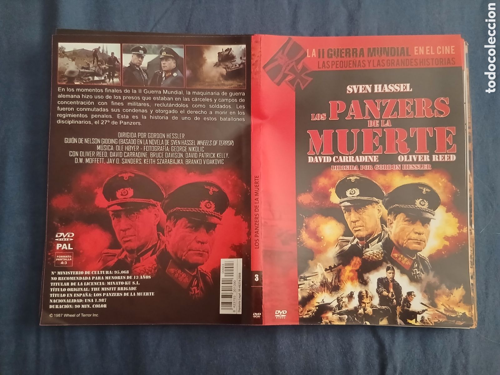 Cine: Car&aacute;tula Pel&iacute;cula DVD Los Panzers de la Muerte (Original) Slim