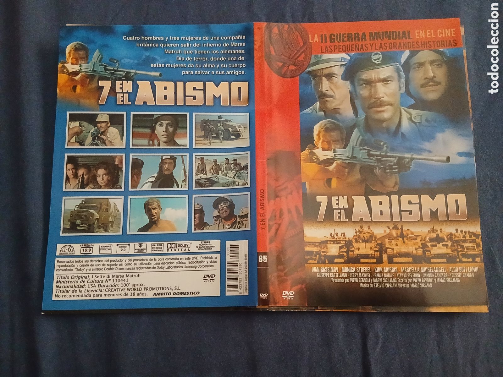 Cine: Car&aacute;tula pel&iacute;cula Dvd 7 en el Abismo (Original) Slim