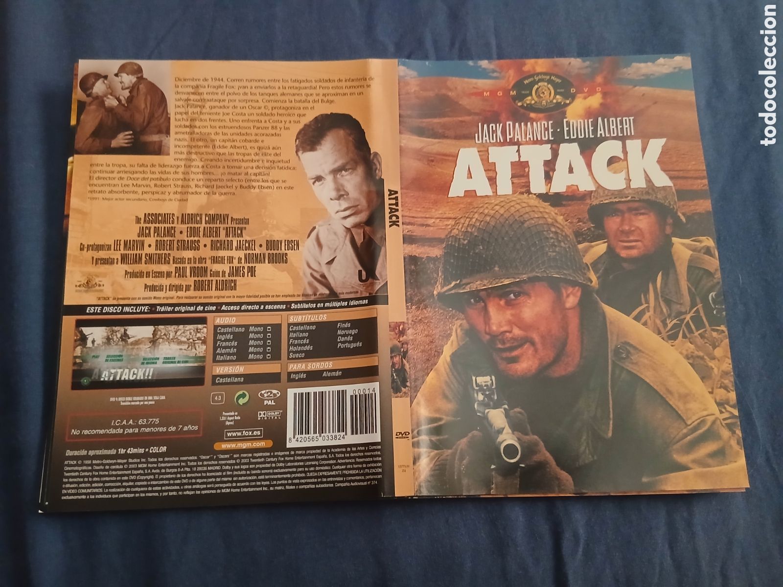 Cine: Car&aacute;tula Pel&iacute;cula DVD Attack (Original) Slim