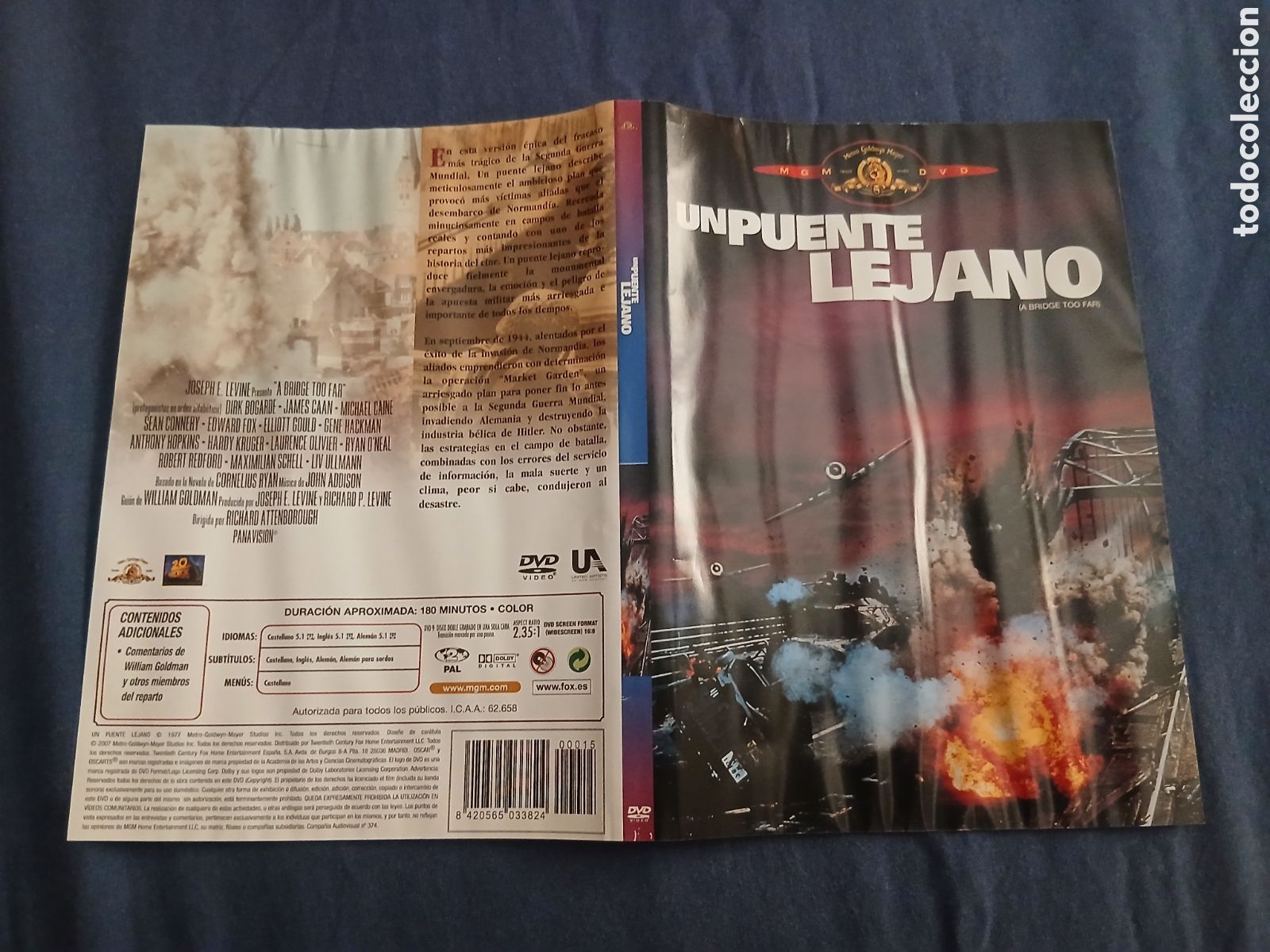 Cine: Car&aacute;tula pel&iacute;cula Dvd Un Puente Lejano (Original) Slim