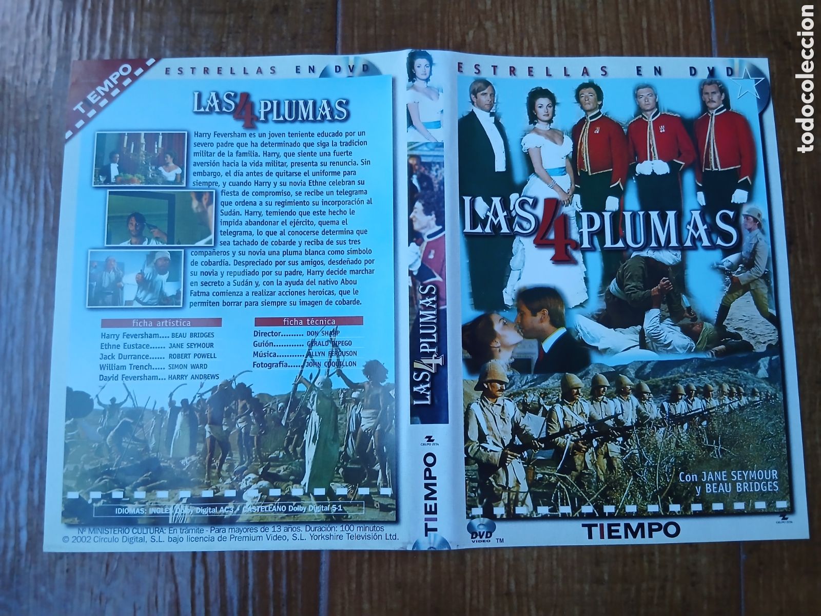Cine: Car&aacute;tula Las 4 Plumas -Slim-