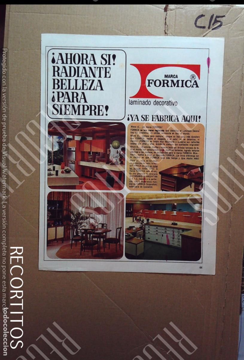 Cine: FORMICA ANUNCIO PUBLICIDAD