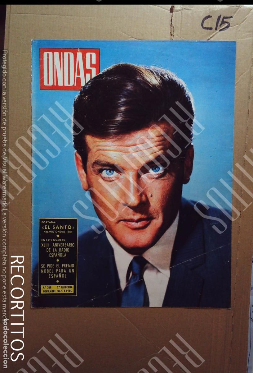 Cine: roger moore james bond 007 recorte portada