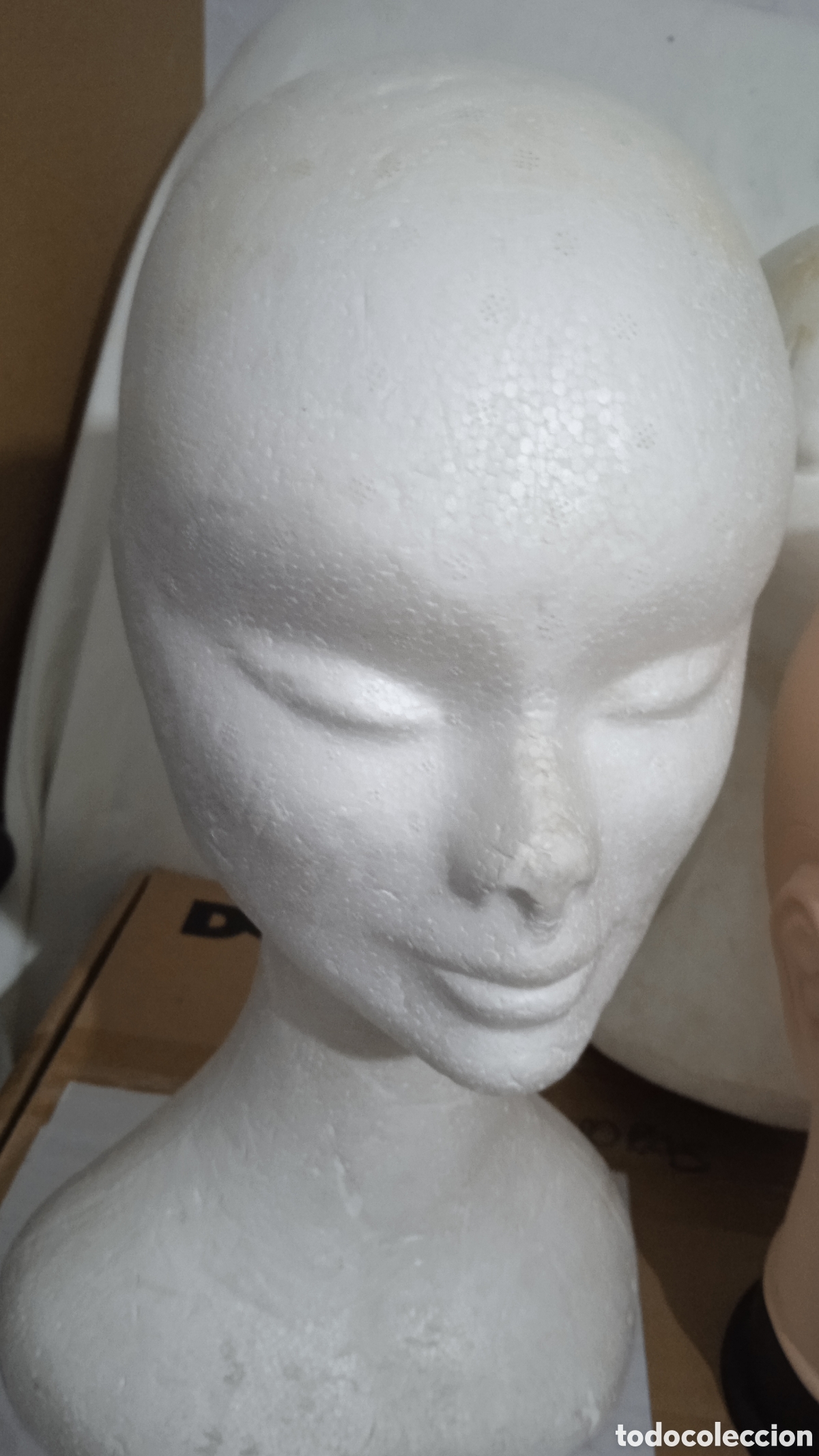 Cine: Maniqu&iacute; Busto Cabeza de Mujer &ndash; Expositor de Poliestireno/Espuma &ndash; Cabeza y Torso &ndash; Decoraci&oacute;n
