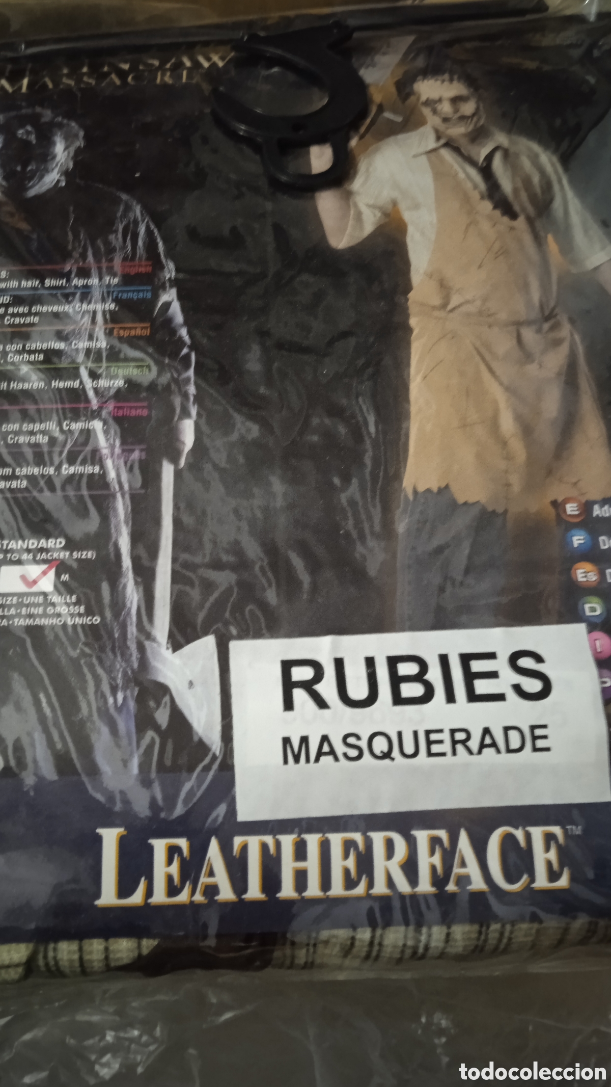 Cine: Leatherface &ndash; M&aacute;scara Oficial Rubie&rsquo;s Masquerade &ndash; Texas Chainsaw Massacre &ndash; Talla M &ndash; Precintada De