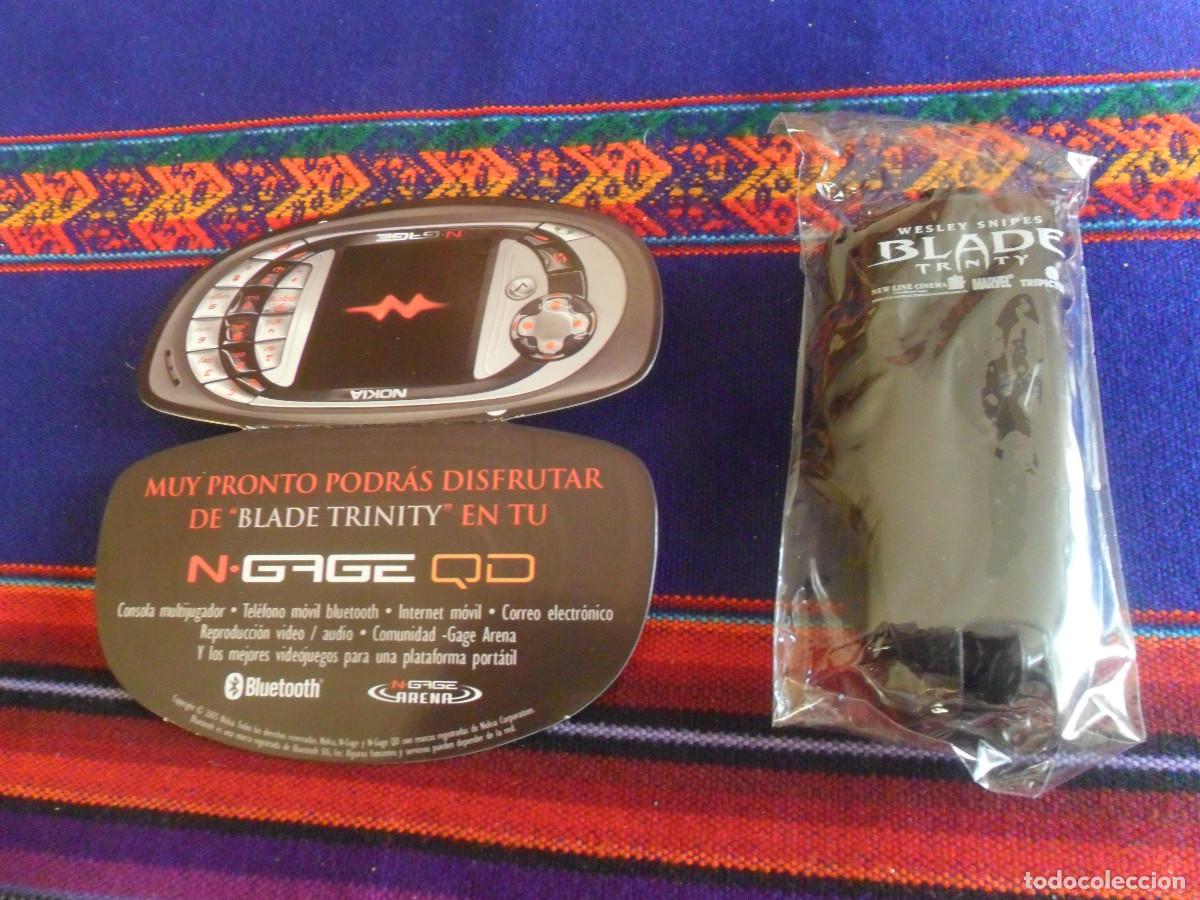 Cine: PUBLICIDAD SIN USO BLADE TRINITY WESLEY SNIPES FUNDA M&Oacute;VIL CON CORREA NOKIA N GAGE QD. MUY RARA.