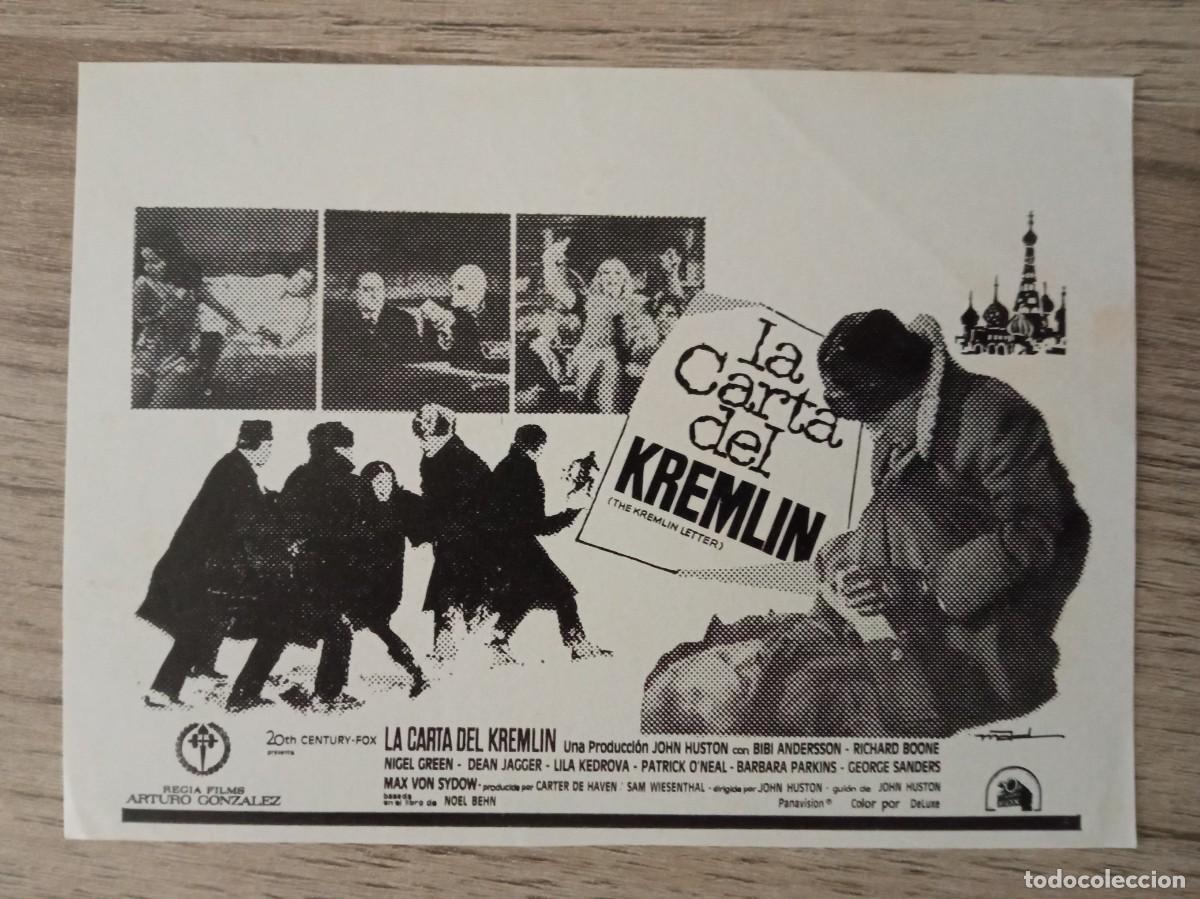 Cine: LA CARTA DEL KREMLIN, BIBI ANDERSSON, ES CLICH&Eacute; DE PRENSA, EN BLANCO POR DETR&Aacute;S