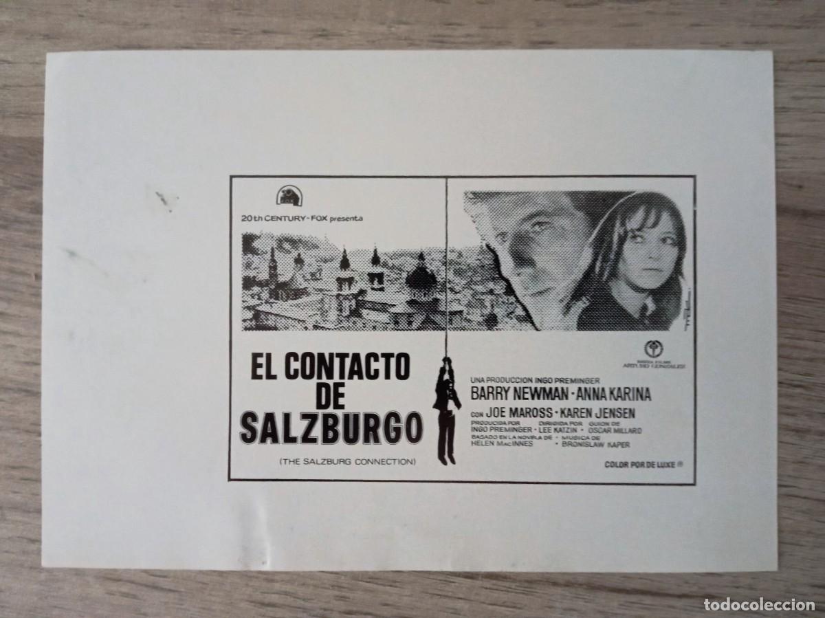 Cine: EL CONTACTO DE SALZBURGO, BARRY NEWMAN, ES CLICH&Eacute; DE PRENSA, EN BLANCO POR DETR&Aacute;S