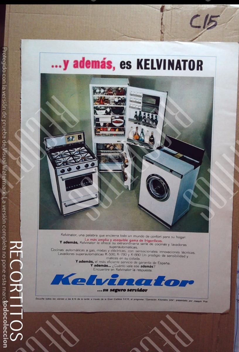 Cine: KELVINATOR BIO DIXAN ANUNCIO PUBLICIDAD JOAQUIN PRAT COLONIA LUCKY COCINAS FRIGORIFICO