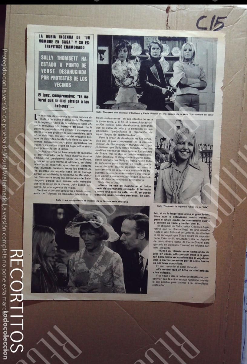 Cine: SALLY THOMSETT thompset RICHARD OSULLIVAN PAULA WILCOX YOOTHA JOYCE BRIAN MURPHY JACQUELINE BISSET
