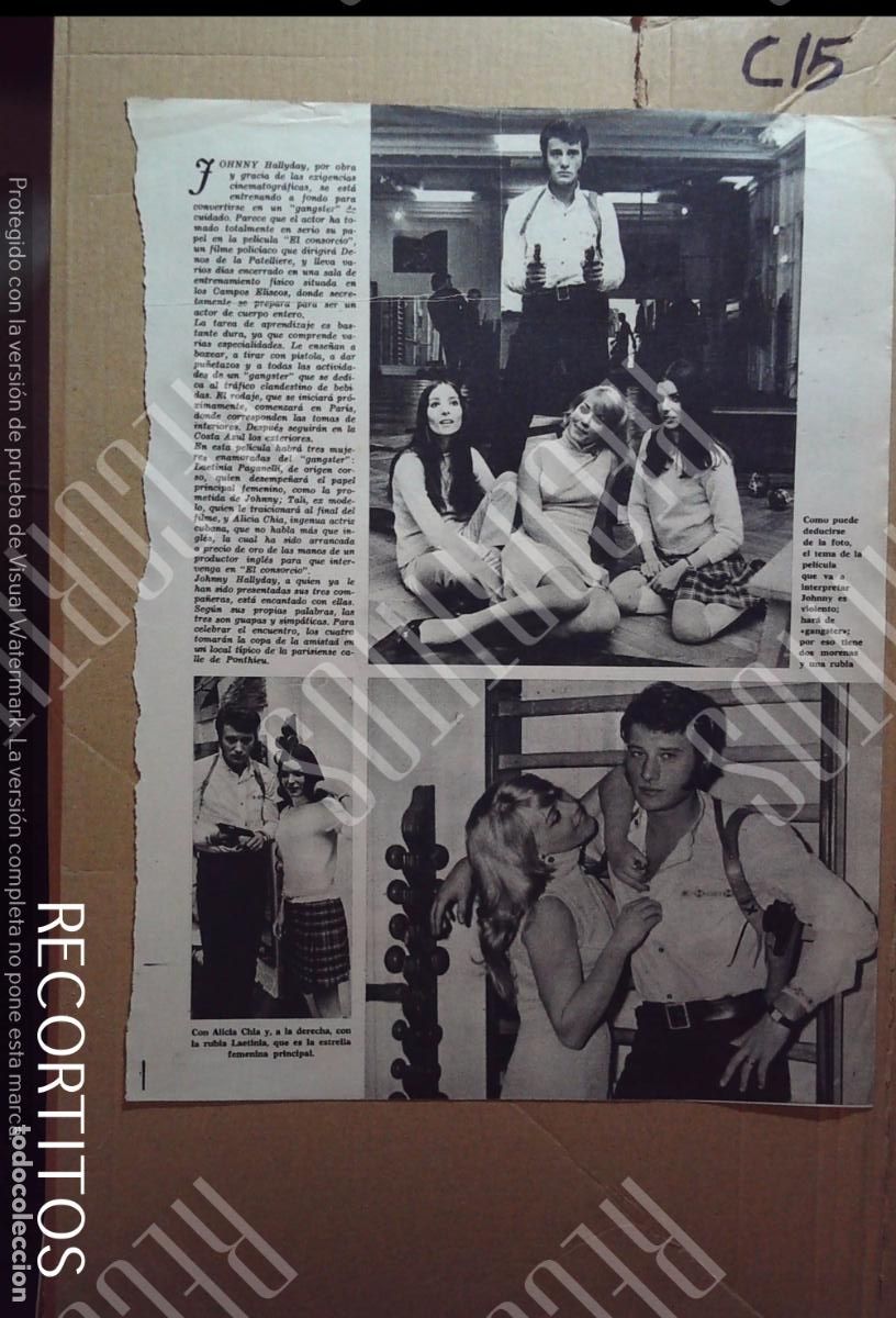 Cine: JOHNNY HALLYDAY ALICIA CHIA LAETINIA PERICO CHICOTE ANTONIO MINGOTE CONCHITA MONTES
