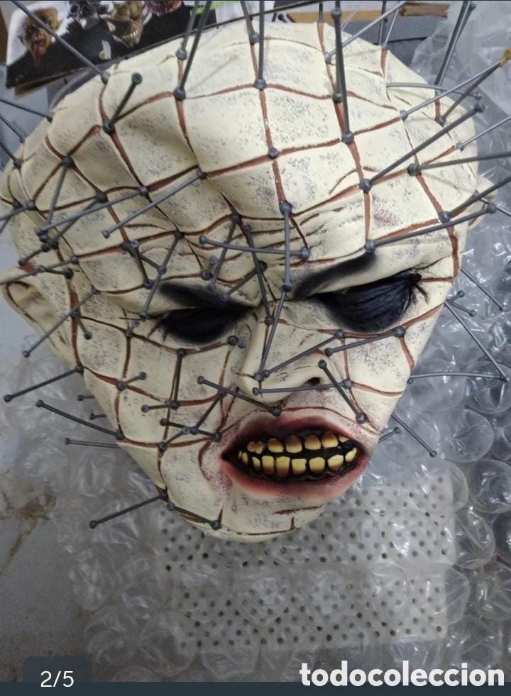 Cine: Mascara Pinhead Hellraiser Clive Barker - Foto 2