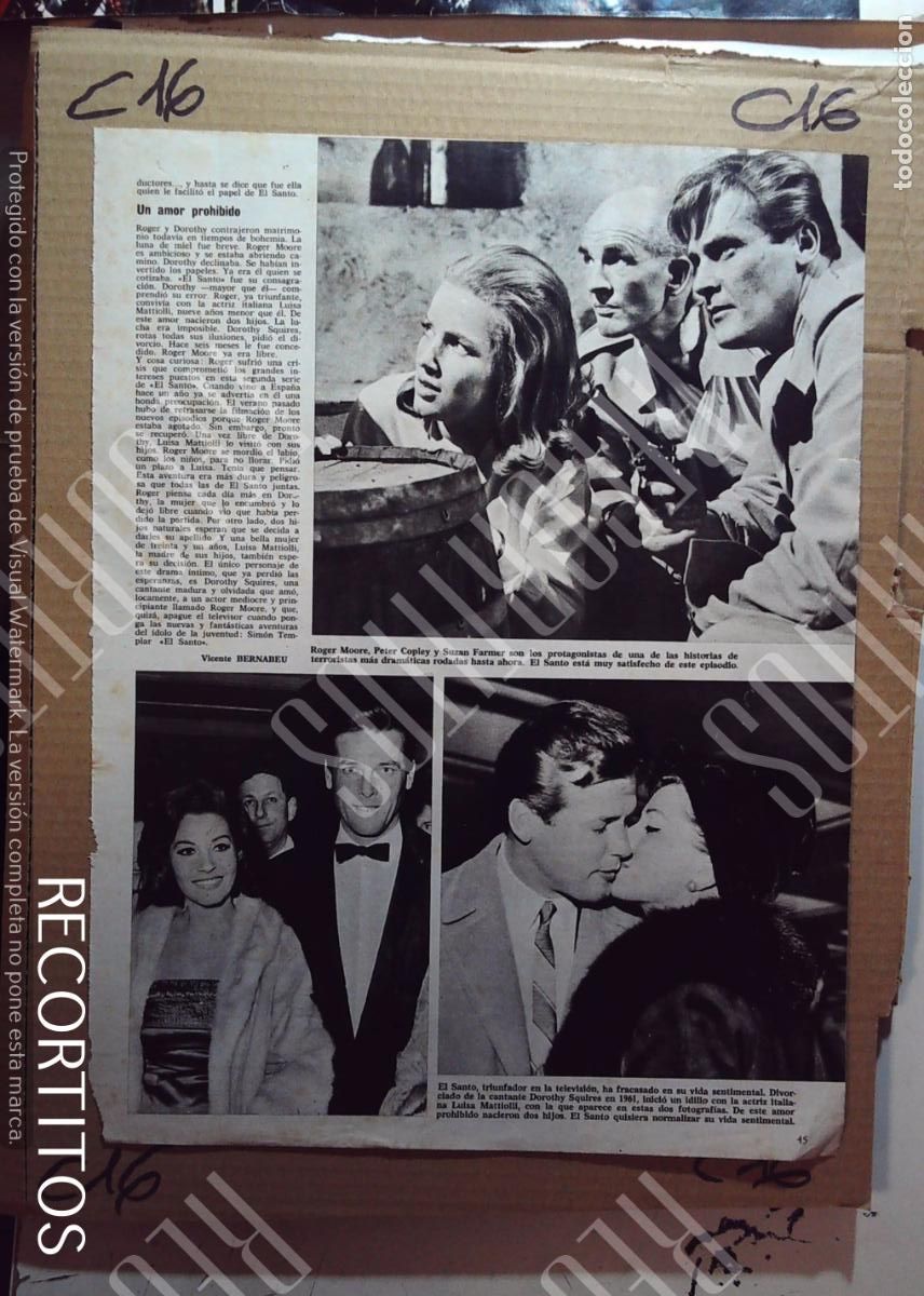 Cine: carmen de hohenlohe en marbella roger moore james bond 007 el santo suzan farmer luisa mattiolli