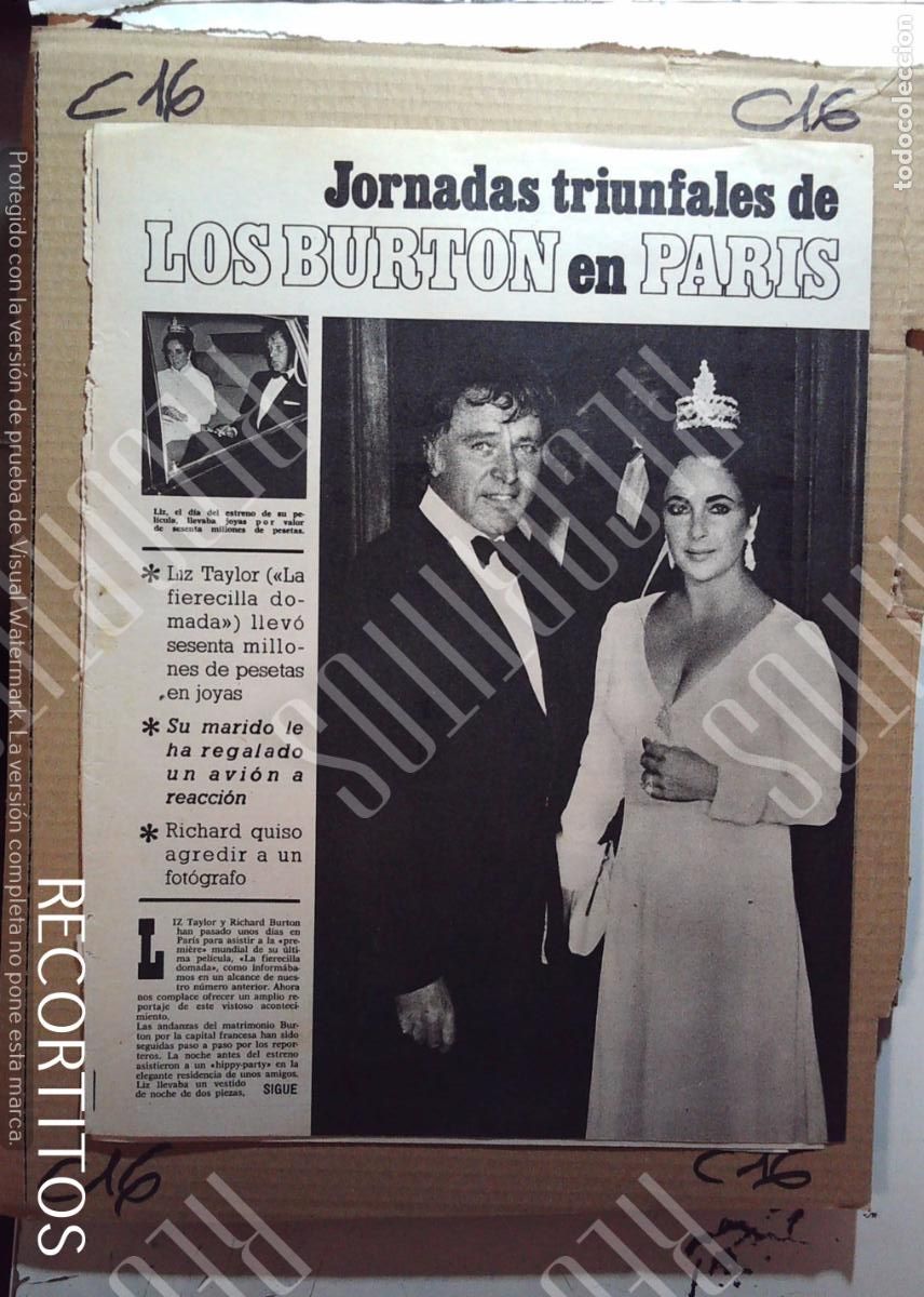 Cine: LIZ TAYLOR Y RICHARD BURTON en paris