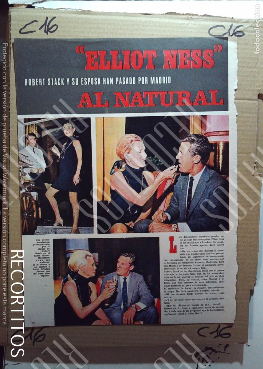 Cine: farah diba robert stack elliot ness en madrid