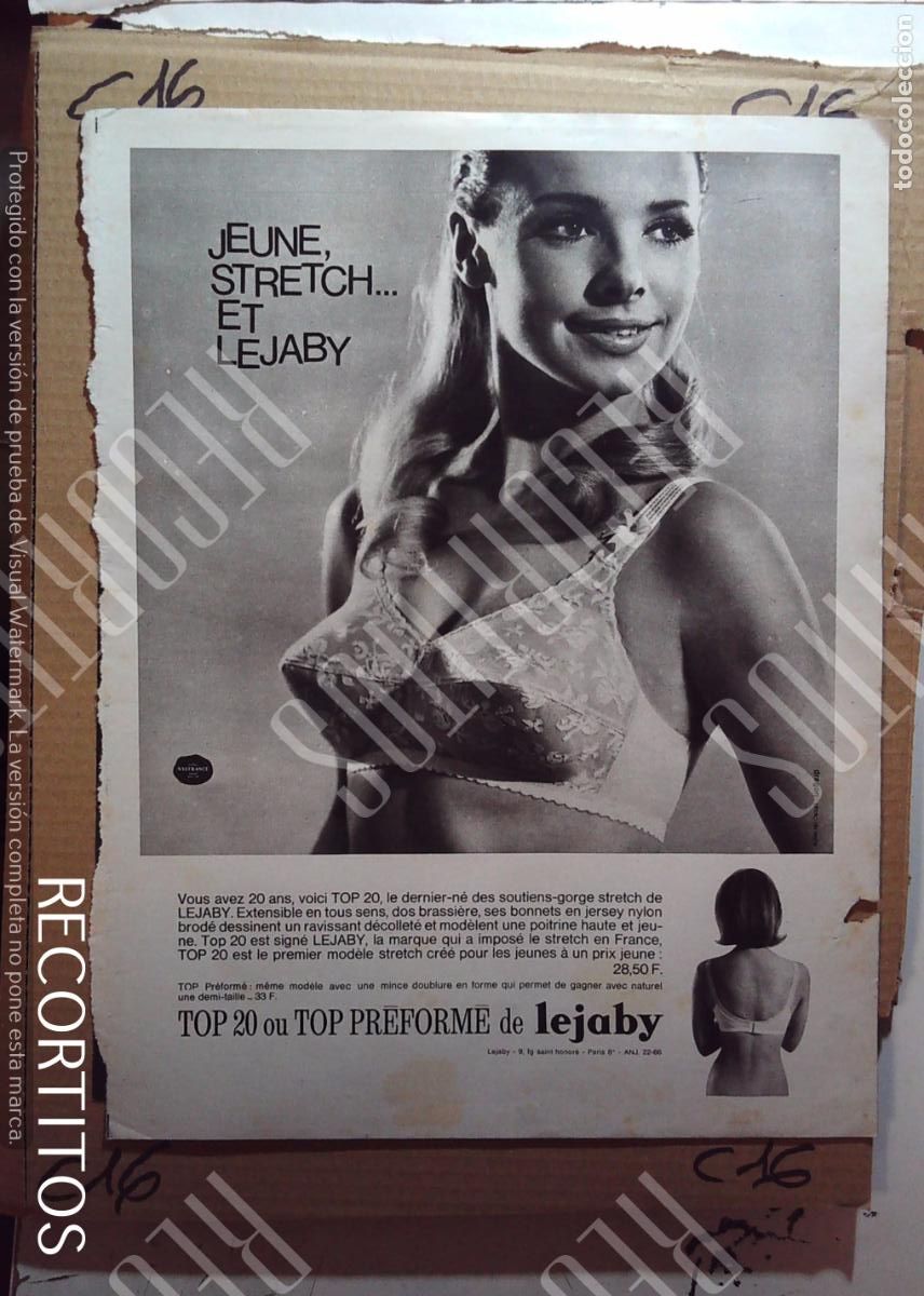 Cine: LEJABY LENCERIA SUJETADOR ANUNCIO PUBLICIDAD parfums raphael