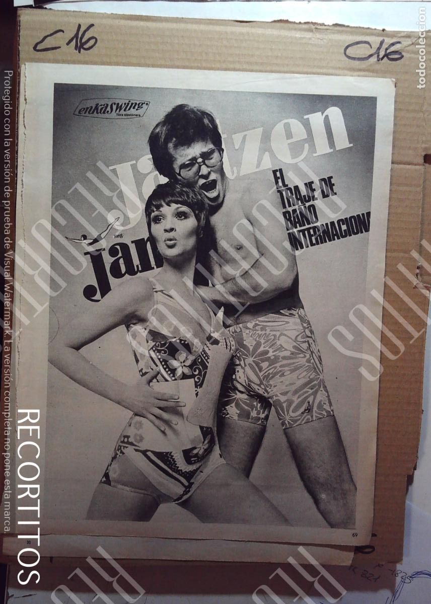 Cine: jantzen ENKASWING BA&Ntilde;ADORES ROPA DE BA&Ntilde;O lenceria anuncio publicidad