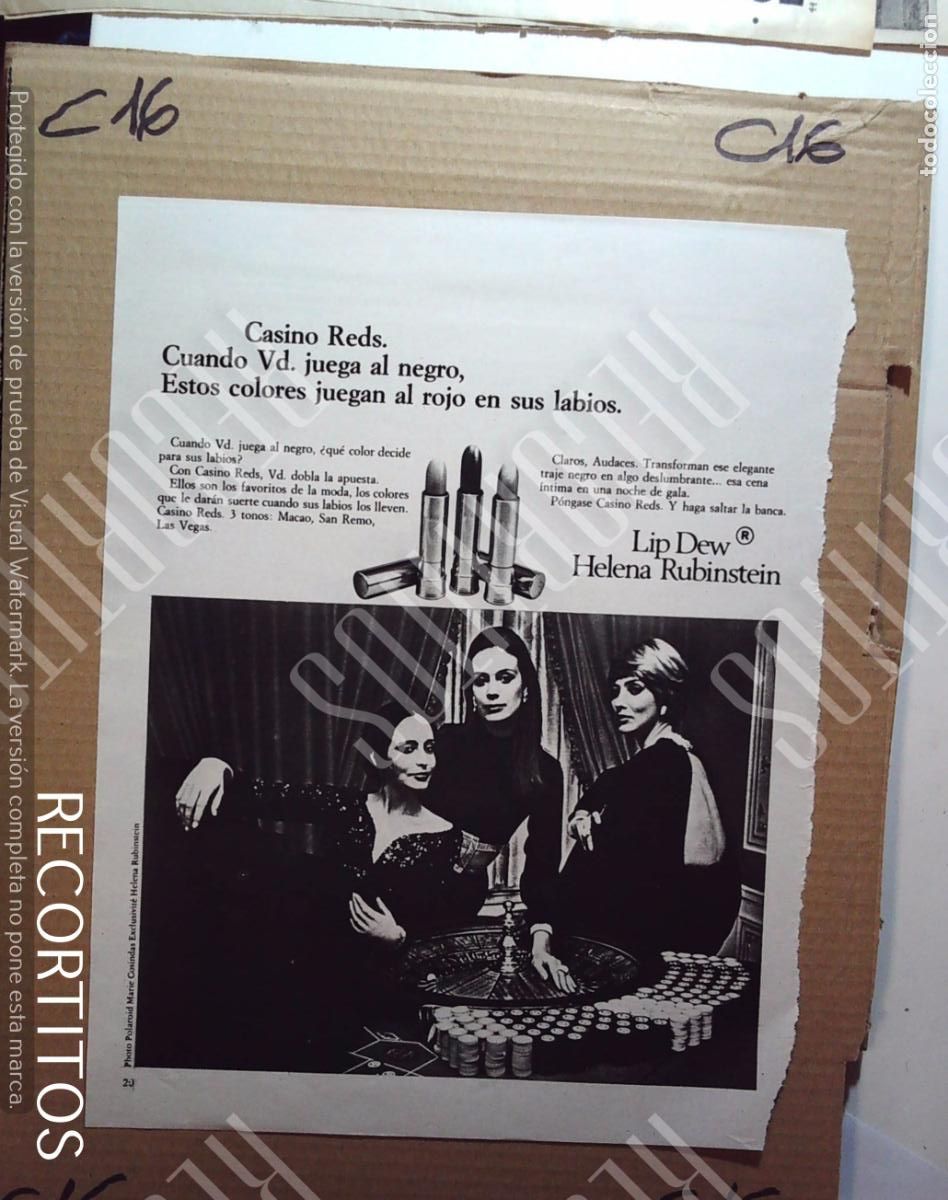 Cine: helena rubinstein lip dew triumph international lenceria sujetador