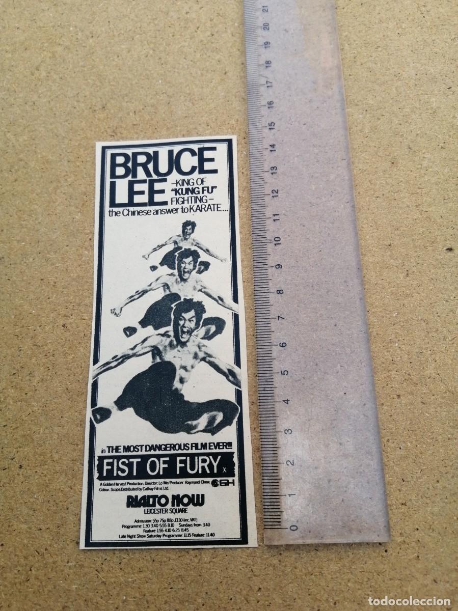 Cine: ANUNCIO CINE. BRUCE LEE, FIST OF FURY