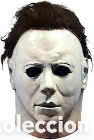 Cine: M&aacute;scara de Michael Myers estilo Halloween &ndash; M&aacute;scara de terror con pelo &ndash; Coleccionismo y Halloween