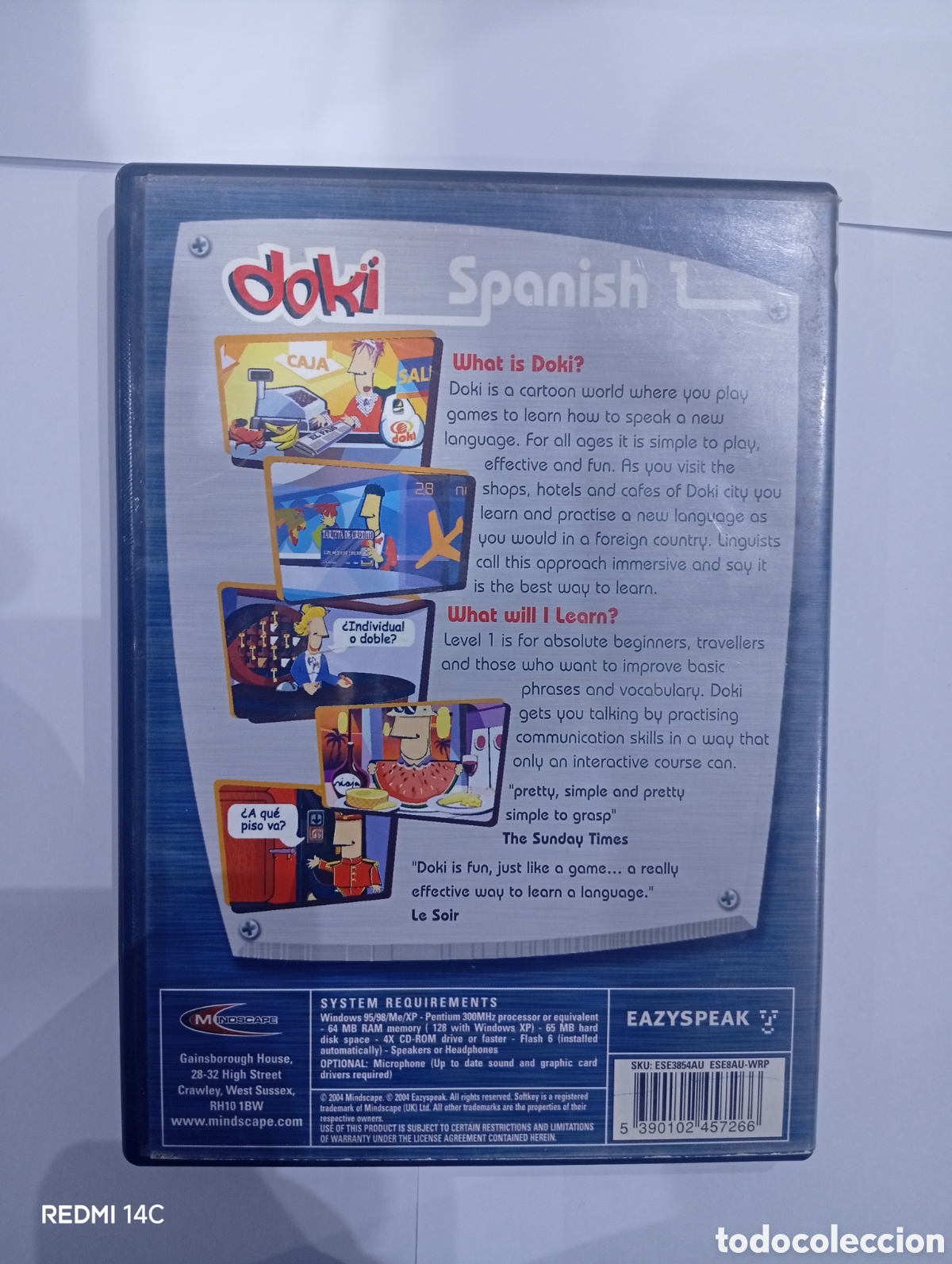 Cine: DOKI SPANISH 1 &ndash; EAZYSPEAK &ndash; SOFTKEY &ndash; CD-ROM EDUCATIVO PARA PC - Foto 2