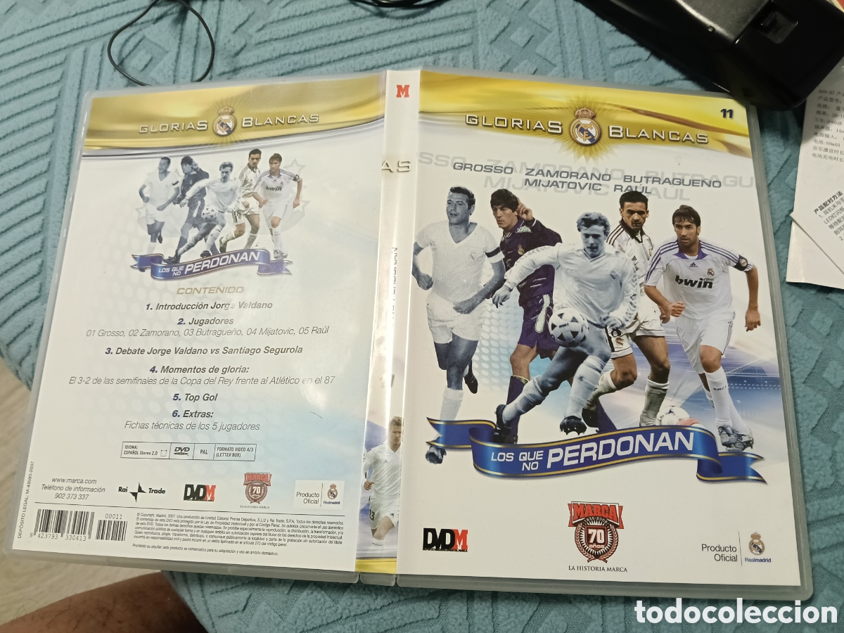 Cine: Glorias blancas dvd los que no perdonan real madrid
