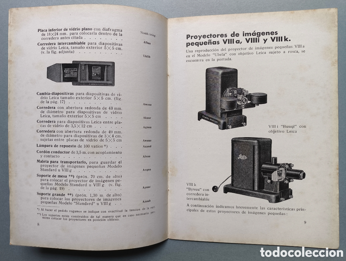 Cine: LEITZ PROYECTOR CAT&Aacute;LOGO 1935 - Foto 3