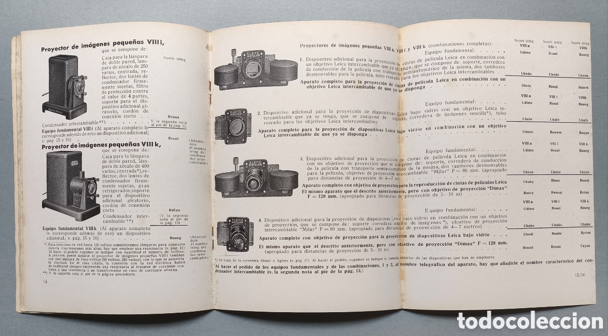 Cine: LEITZ PROYECTOR CAT&Aacute;LOGO 1935 - Foto 5