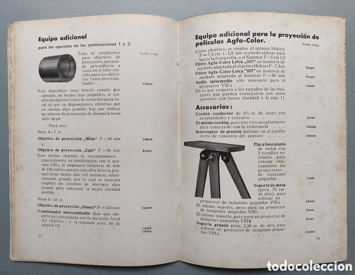 Cine: LEITZ PROYECTOR CAT&Aacute;LOGO 1935 - Foto 7