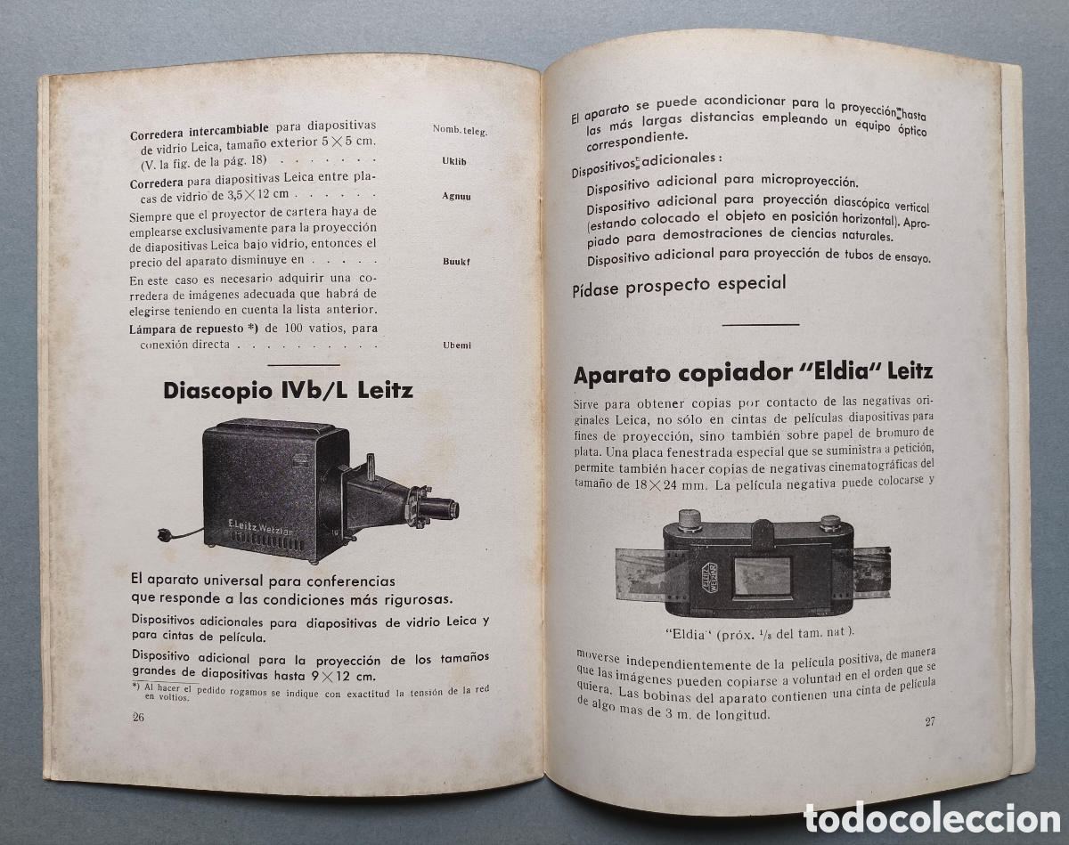 Cine: LEITZ PROYECTOR CAT&Aacute;LOGO 1935 - Foto 9