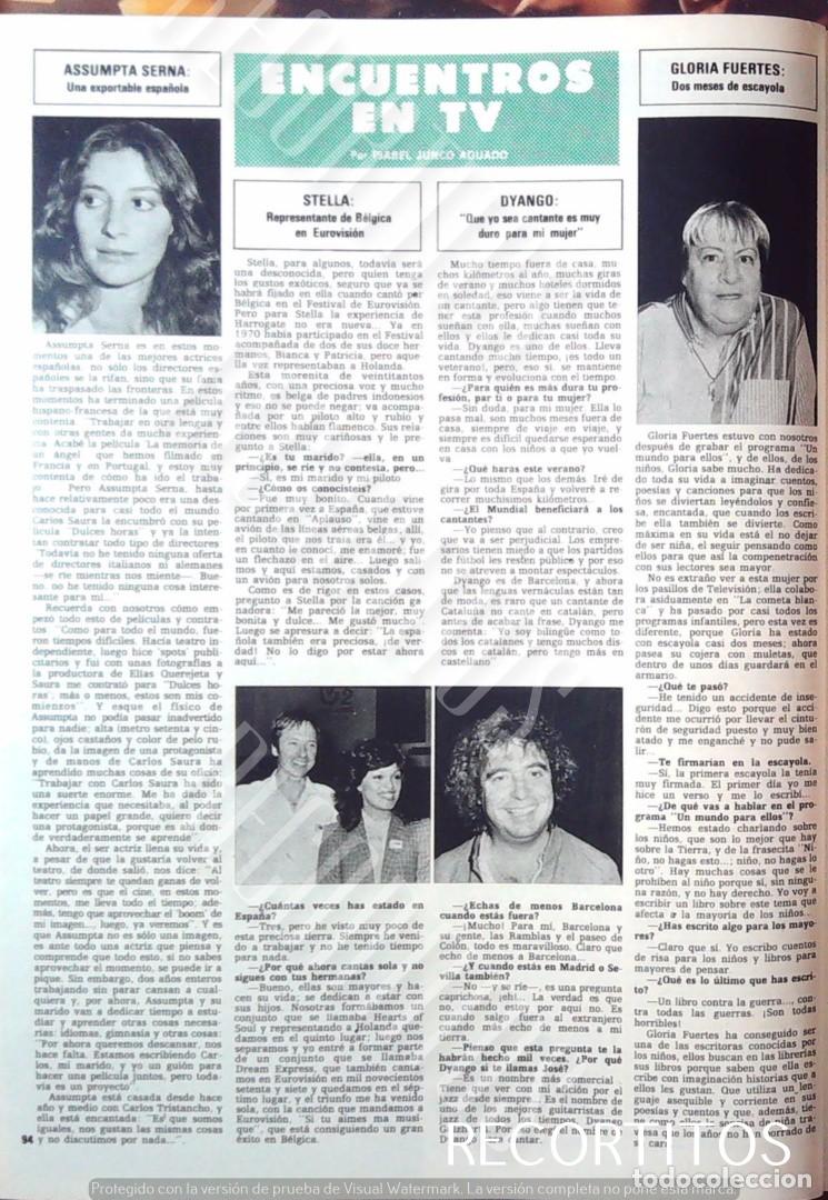 Cine: gloria fuertes assumpta serna dyango diango stella eurovision belgica