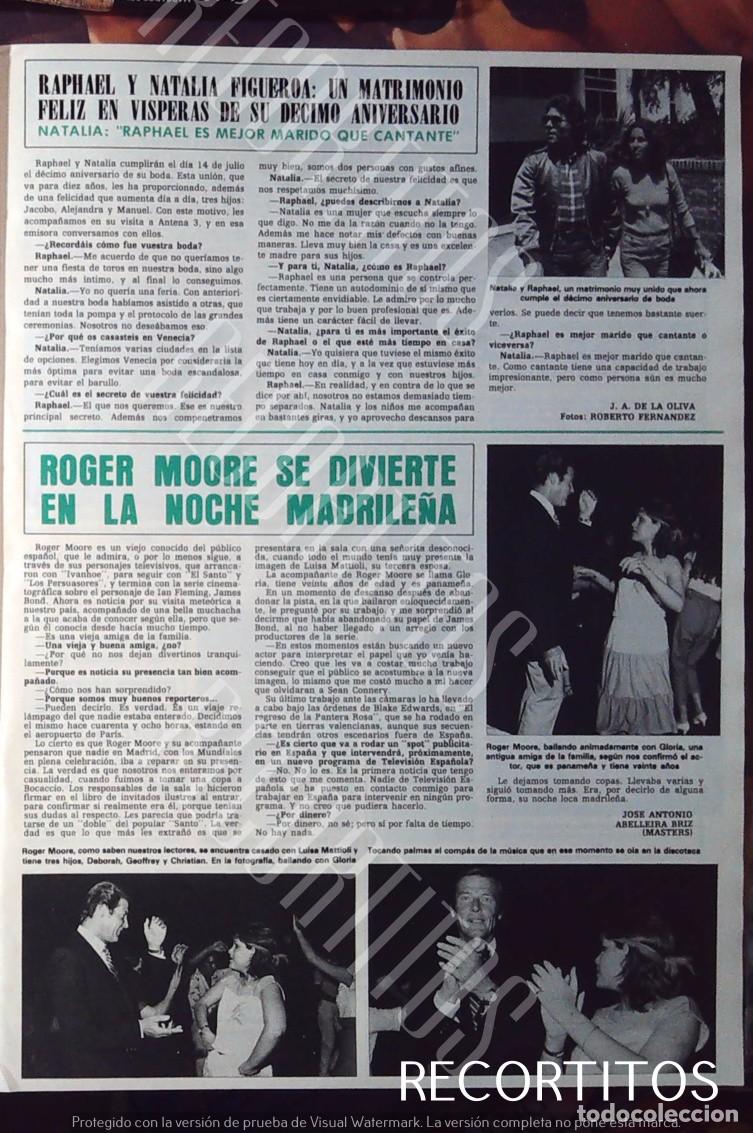 Cine: roger moore james bond 007 el santo en madrid raphel natalia figueroa