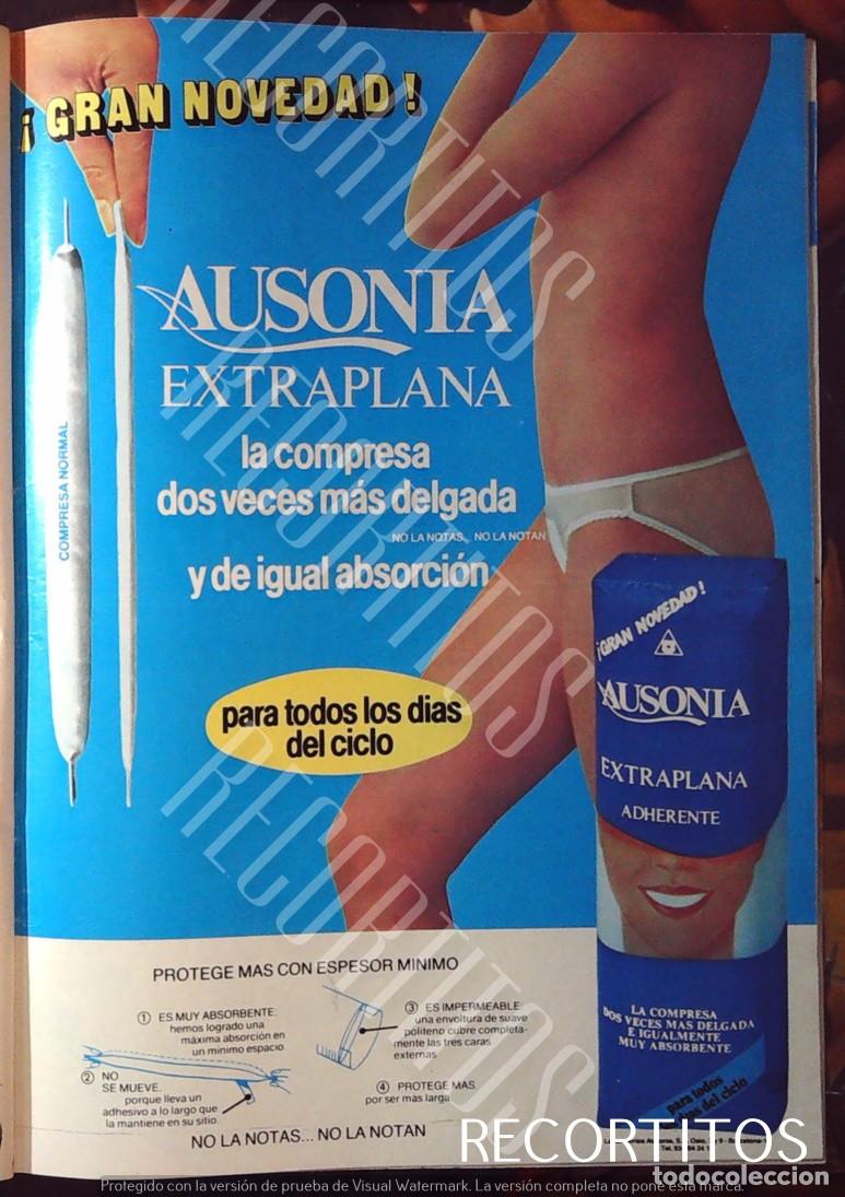 Cine: AUSONIA COMPRESAS PA&Ntilde;ALES ANUNCIO PUBLICIDAD
