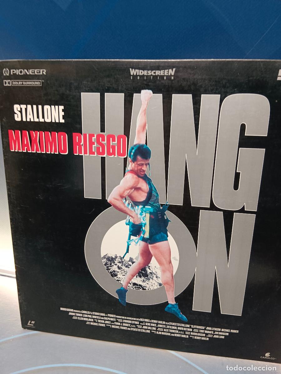 Cine: laser disc M&Aacute;XIMO RIESGO. SILVESTER STALLONE - Foto 2